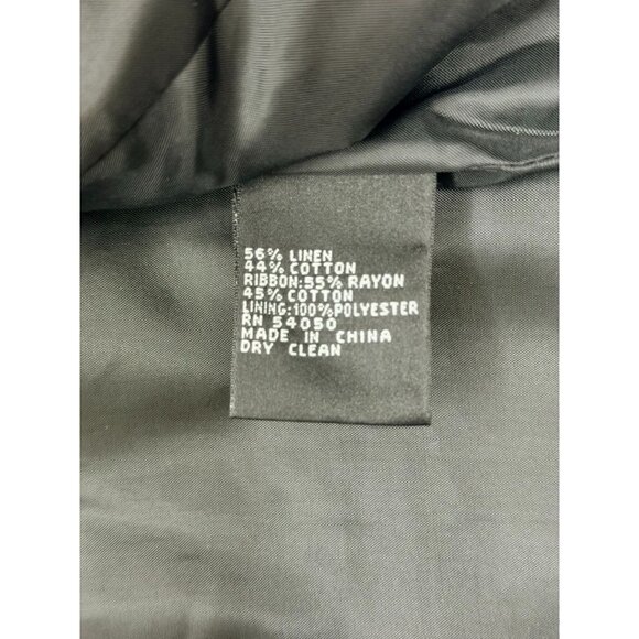 Anne Klein blazer-style jacket|Smoky Blue-Gray| size 6 - Picture 12 of 16